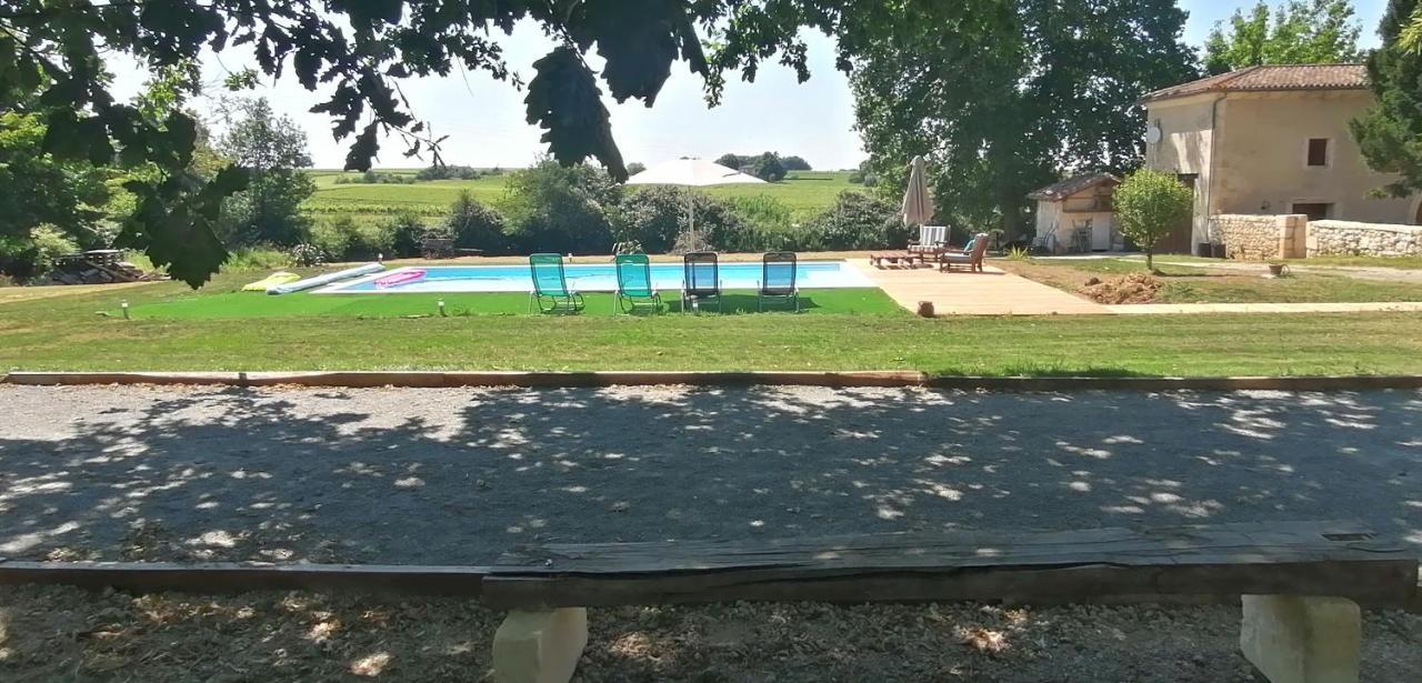 Domaine De Gaia, Piscine, Petanque, Ping Pong, Proche Saint-Emilion Bed & Breakfast Guillac  Bagian luar foto